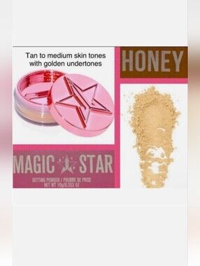 Jeffree Star NEW "Honey" Setting Powder- Lightweight Translucent Finish